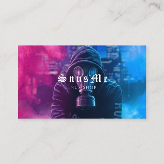 Snus Shop Tabak Vape Rook CBD olie Visitekaartje (Voorkant)