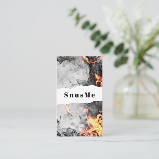 Snus Shop Tabak Vape Rook CBD olie Visitekaartje (Staand voorkant)