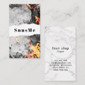 Snus Shop Tabak Vape Rook CBD olie Visitekaartje (Voorkant / Achterkant)