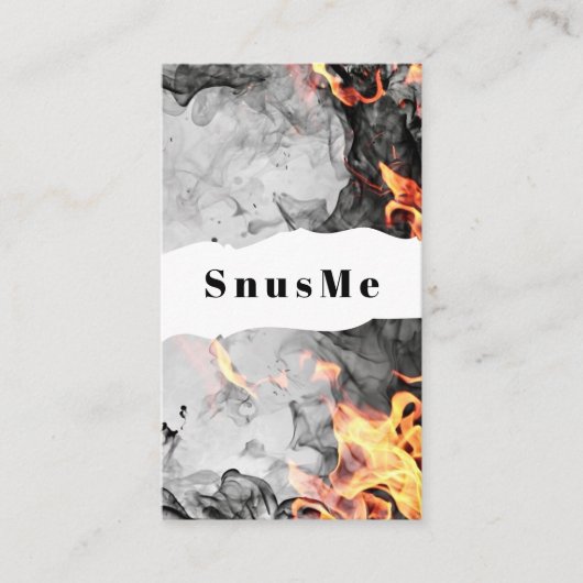 Snus Shop Tabak Vape Rook CBD olie Visitekaartje (Voorkant)
