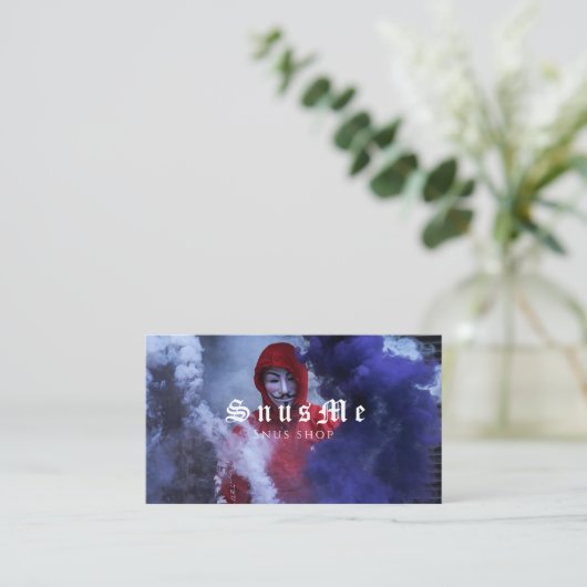 Snus Shop Tabak Vape Rook CBD olie Visitekaartje (Staand voorkant)