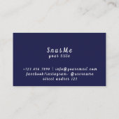 Snus Shop Tabak Vape Rook CBD olie Visitekaartje (Achterkant)