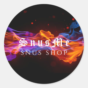 Snus Winkel Tabak Vape Rook CBD olie Ronde Sticker