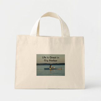 SNV10572, Het leven is geweldig in Gig Harbour Mini Tote Bag