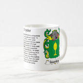 Snyder Family Coat of Arms Mok (Voorkant rechts)