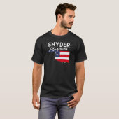 Snyder USA State America Travel Oklahoman T-shirt (Voorkant volledig)