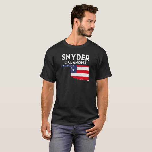 Snyder USA State America Travel Oklahoman T-shirt (Voorkant volledig)