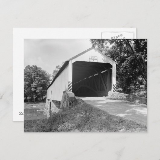 Snyder's Fording Covered Bridge Briefkaart (Voorkant / Achterkant)