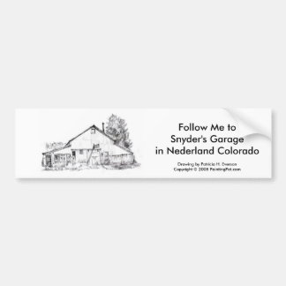 Snyder's Garage, Bumber Sticker