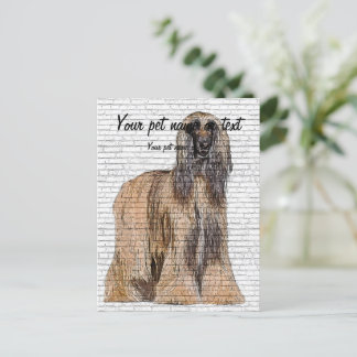 So Beautiful, Afghan Hound Dog Briefkaart