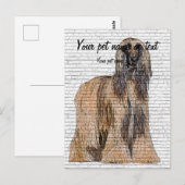 So Beautiful, Afghan Hound Dog Briefkaart (Voorkant / Achterkant)