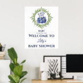 So berry sweet Baby Shower Welcome Sign Poster (Thuiskantoor)