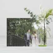 So Blessed Wedding Photo Thank You Card Bedankkaart (Staand voorkant)