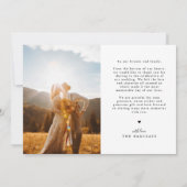 So Blessed Wedding Photo Thank You Card Bedankkaart (Achterkant)