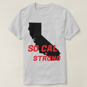 SO CAL STERKE rode zwarte CA Solid Heart T-shirt