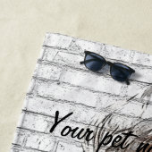 So charme and cute, Maltese dog Strandlaken (In situ)