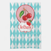 "So Cherry" Retro theedoek. Theedoek (Verticaal)