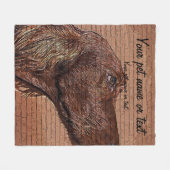 So cool and beautiful, Irish Setter Dog Fleece Deken (Voorkant (Horizontaal))