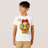 So Cute Emoji Face Kids T-Shirt | cute Smiling &.. (Voorkant volledig)