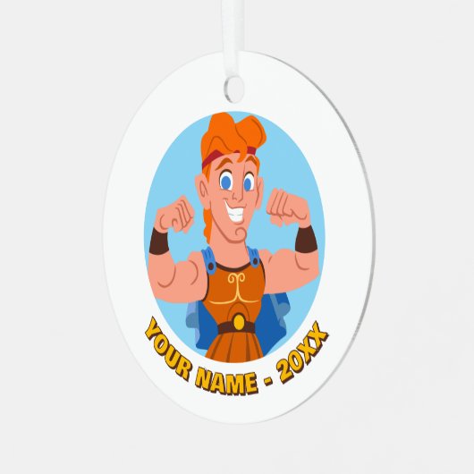 So Cute Hercules Metal Ornament (Voorkant links)