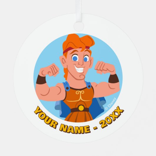 So Cute Hercules Metal Ornament (Achterkant)