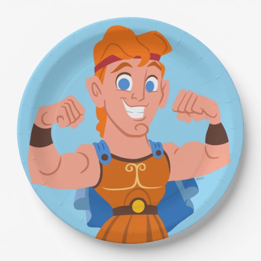 So Cute Hercules Paper Plates Papieren Bordje (Voorkant)