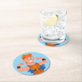 So Cute Hercules Round Paper Coaster Ronde Kartonnen Onderzetter (Insitu)