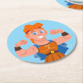 So Cute Hercules Round Paper Coaster Ronde Kartonnen Onderzetter (Gebogen)