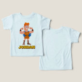 So Cute Hercules Toddler T-shirt (Ontwerp Voorkant & Achterkant)