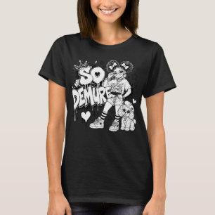So Demure™ Meisjes Beste Vriend Dames Grafische T- T-shirt