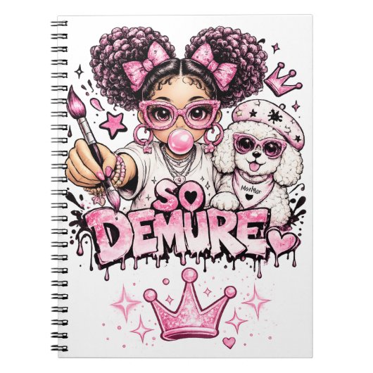 So Demure™ Starberry & MooMoo Spiraalschrift Notitieboek (Voorkant)