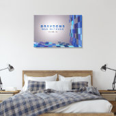 SO DIGITAL Bar Bat Mitzvah Inloggen Board Canvas Afdruk (Insitu (Slaapkamer))