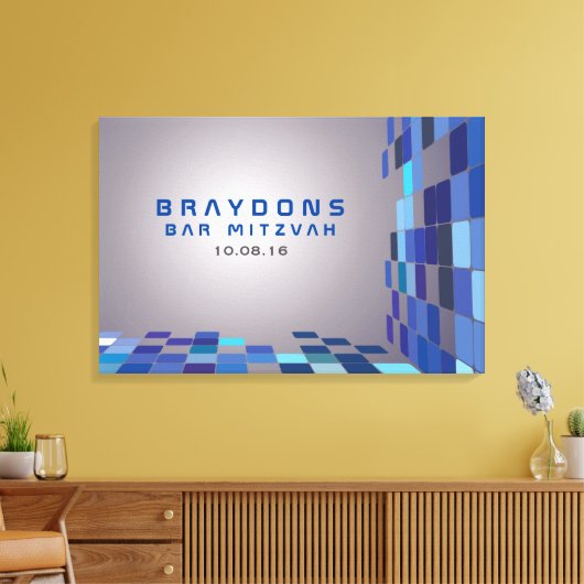 SO DIGITAL Bar Bat Mitzvah Inloggen Board Canvas Afdruk (Insitu (Woonkamer))