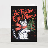 So Festive Right Meow Cat Lovers Celebrating Chris Kaart (Voorkant)