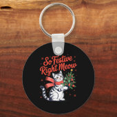 So Festive Right Meow Cat Lovers Celebrating Chris Sleutelhanger (Voorkant)