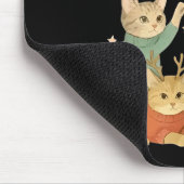 So Festive Right Meow Funny Christmas Santa Cat  Muismat (Hoek)