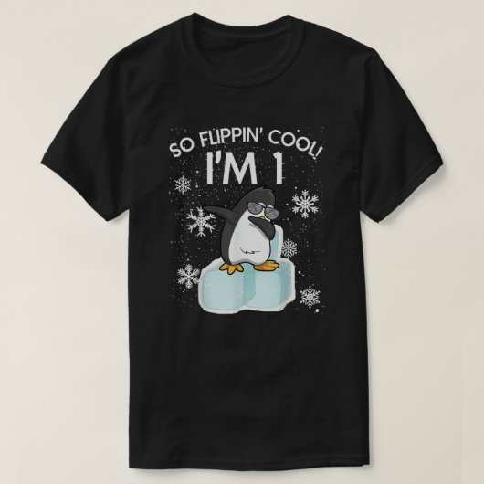 So Flippin' Cool - Dabbing Penguin 1st Birthday T-shirt (Design voorkant)
