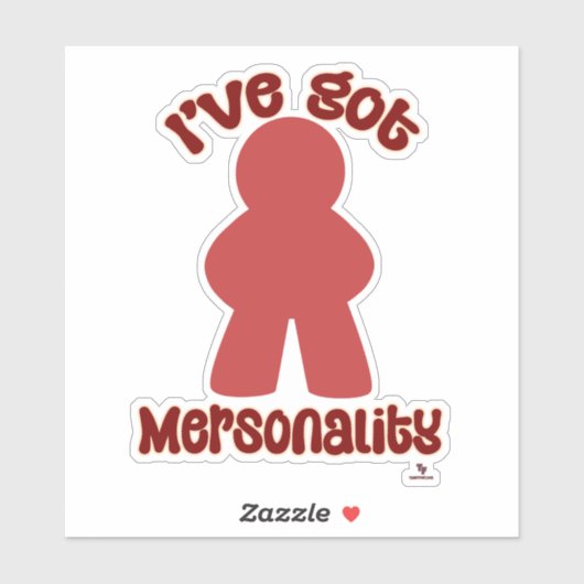 So Fun Mersonality Game Piece Statement Sticker (Vel)