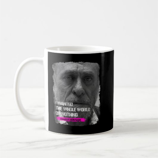 So Funny Charles Bukowski Gifts For Music Fans Koffiemok (Links)