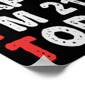 So happy I'm 21st Today Funny Birthday Gift Idea Poster (Hoek)