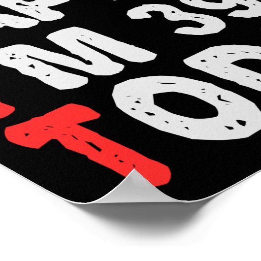 So happy I'm 39th Today Funny Birthday Gift Idea Poster (Hoek)