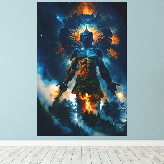 So It Begins Canvas Afdruk (Insitu (Houten vloer))