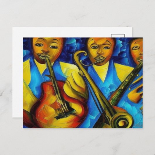 "So Jazzy" Postcard Briefkaart (Voorkant / Achterkant)