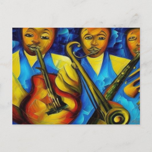 "So Jazzy" Postcard Briefkaart (Voorkant)