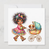 SO Kostbare Baby Buggy Thema Uitnodiging (Voorkant)