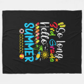 So Long 3rd Grade Hello Summer Last Day Of School. Fleece Deken (Voorkant (Horizontaal))