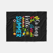 So Long 5th Grade Hello Summer Last Day Of School. Fleece Deken (Voorkant (Horizontaal))
