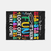 So Long Headstart Afstuderen 2025 Kindergarten Haa Fleece Deken (Voorkant (Horizontaal))