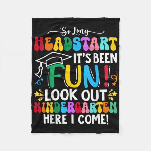 So Long Headstart Afstuderen 2025 Kindergarten Haa Fleece Deken (Voorkant)