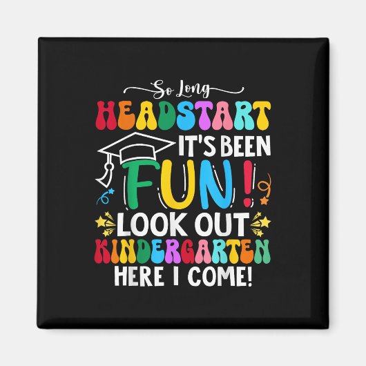 So Long Headstart Afstuderen 2025 Kindergarten Haa Magneet (Voorkant)